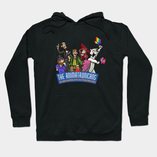 Animatronicans Full Cast Hoodie by JeffJonesComedy